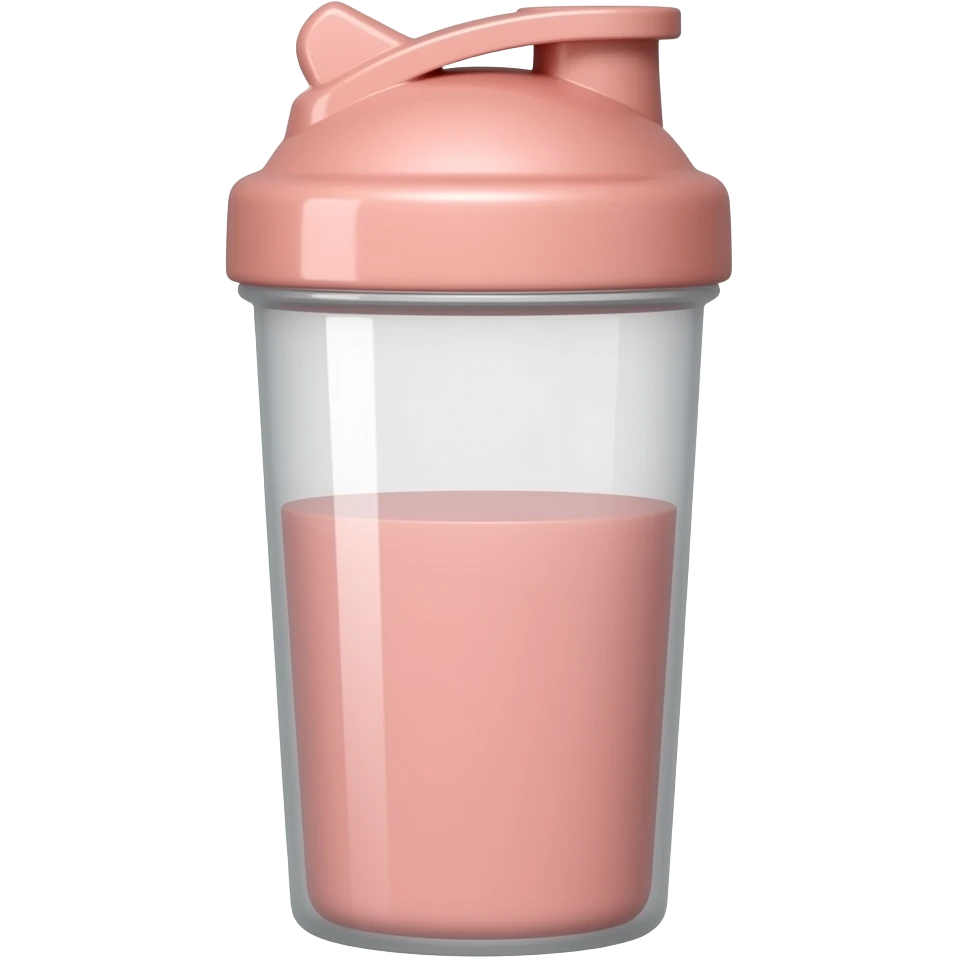 Peach-colored protein shake shaker emoji