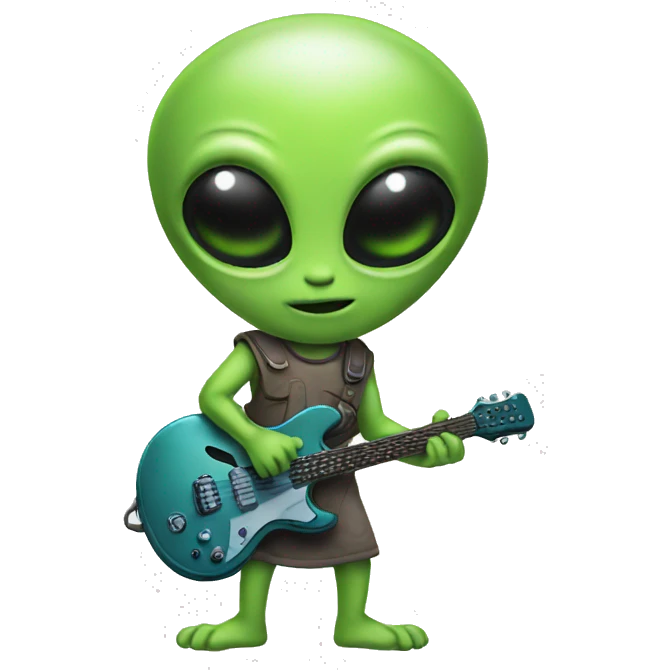 Alien playing emoji