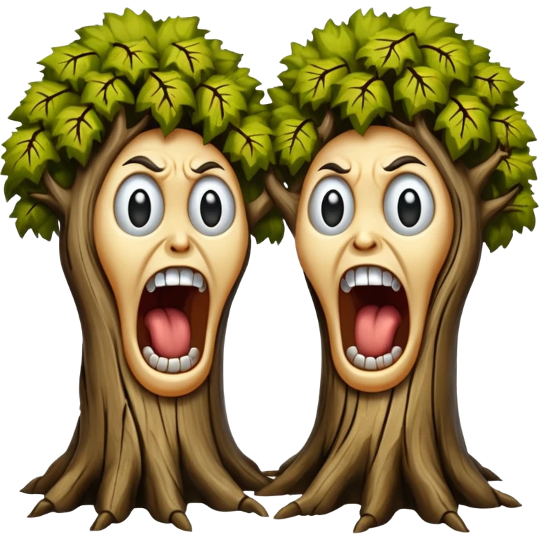 screaming trees emoji