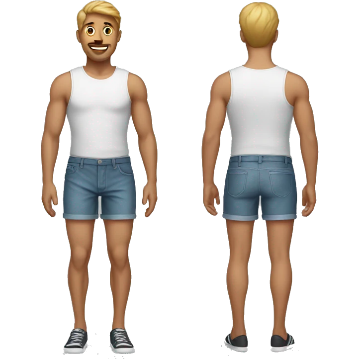 Man in short shorts emoji