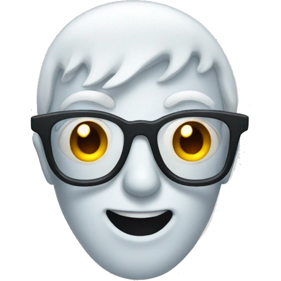 the ghost with the glasses emoji