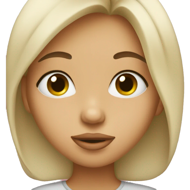 Girl kissing emoji