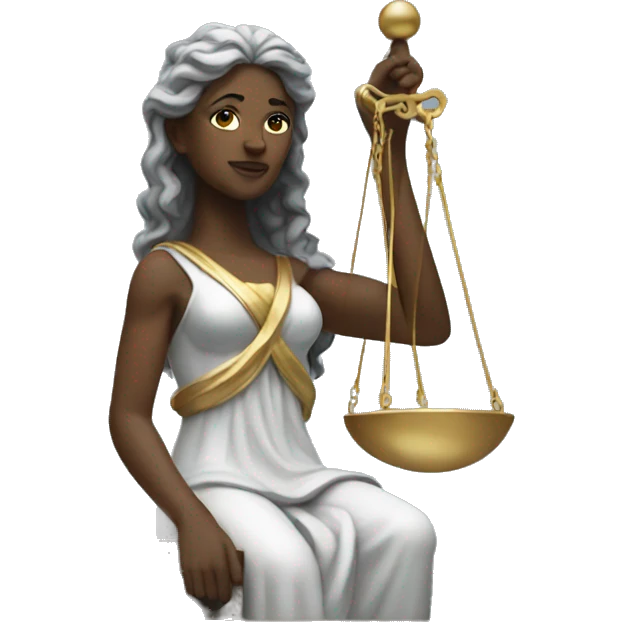 justice goddess statue emoji