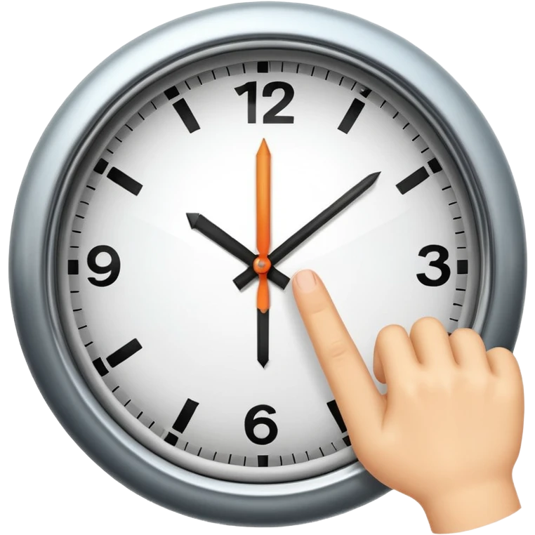 clock it finger emoji  emoji
