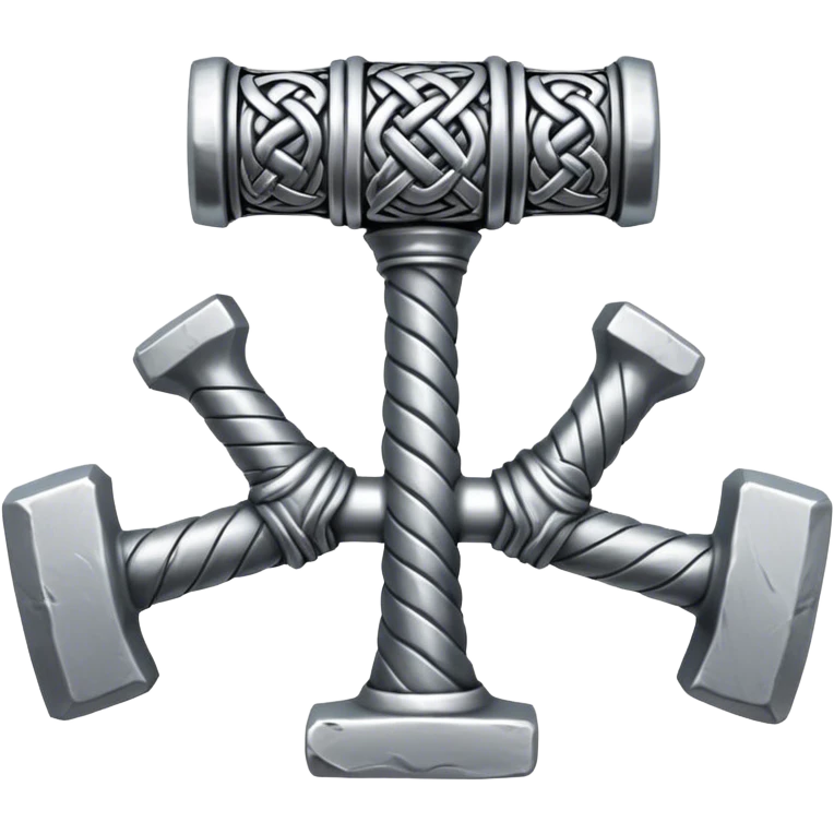 Thor hammer with nordic knots from Skane Sweden emoji
