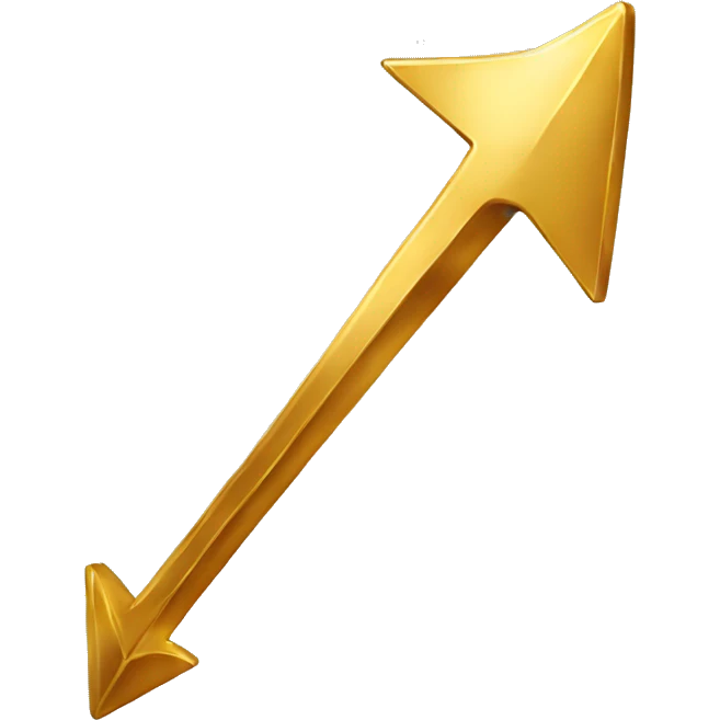 gold arrow pointing left emoji