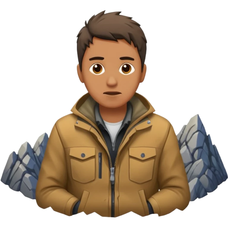 homme qui une montagne coincé dans les fesse emoji