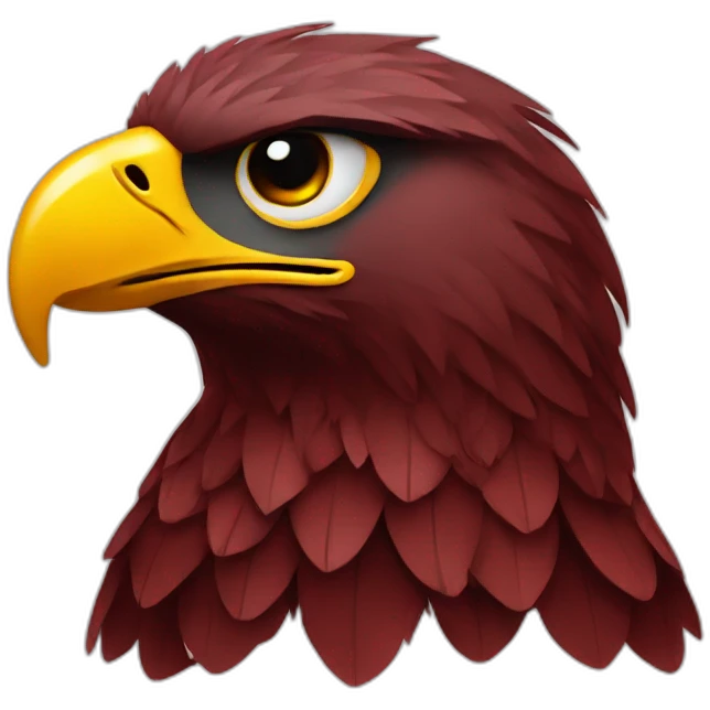 eagle / dark red emoji
