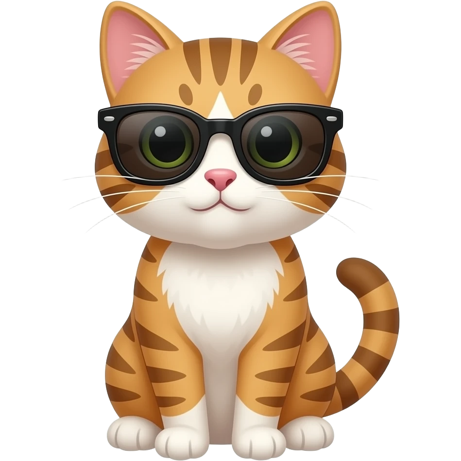 Kitty in sunglasses emoji