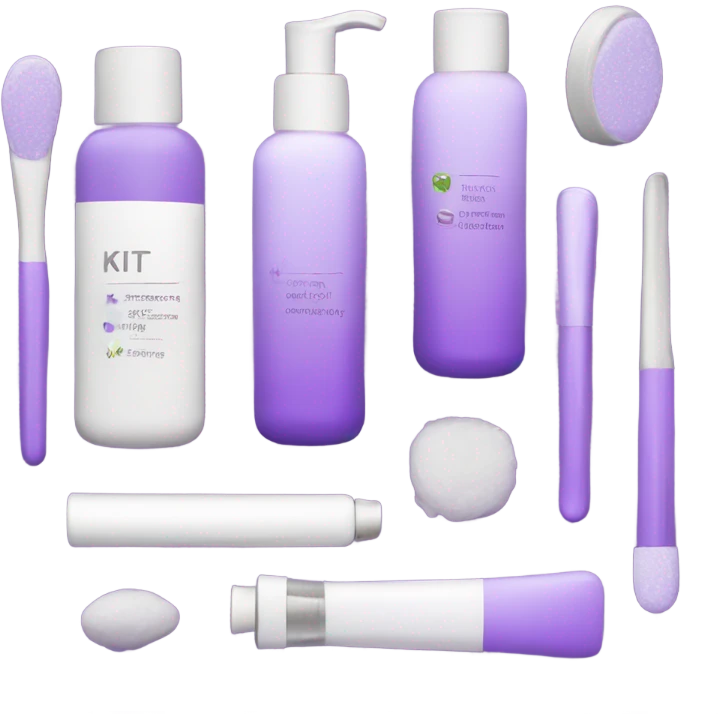 skin care Kit purple emoji