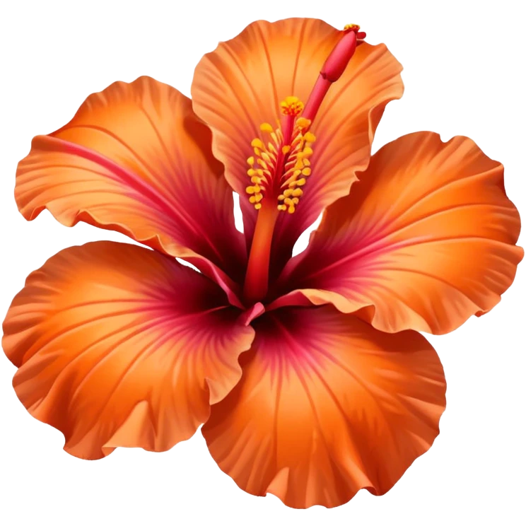Hibiscus naranja  emoji