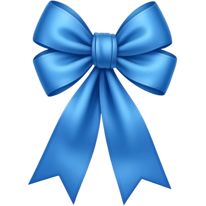 Laço azul  emoji