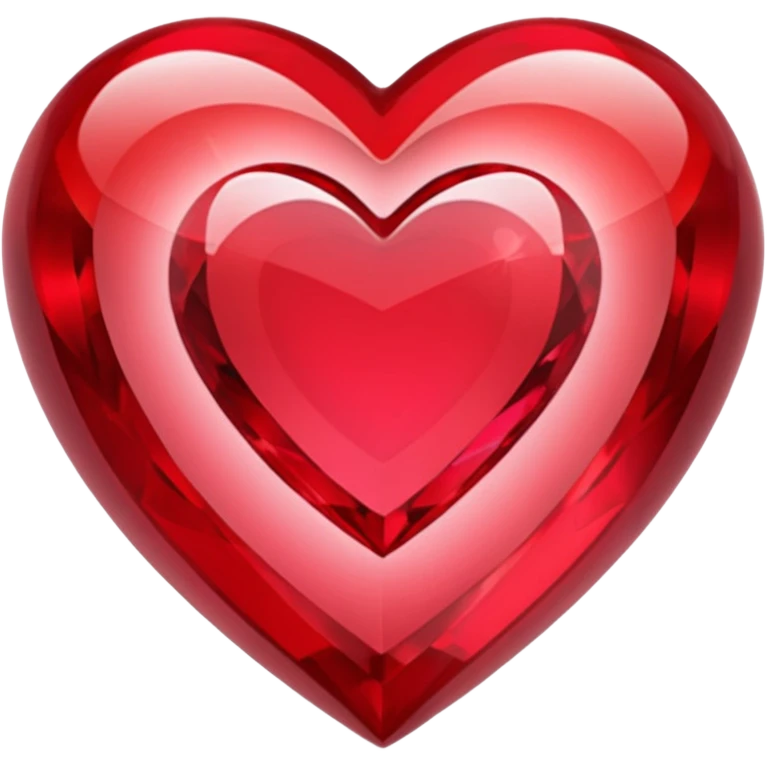 heart with a crystal clear effect emoji