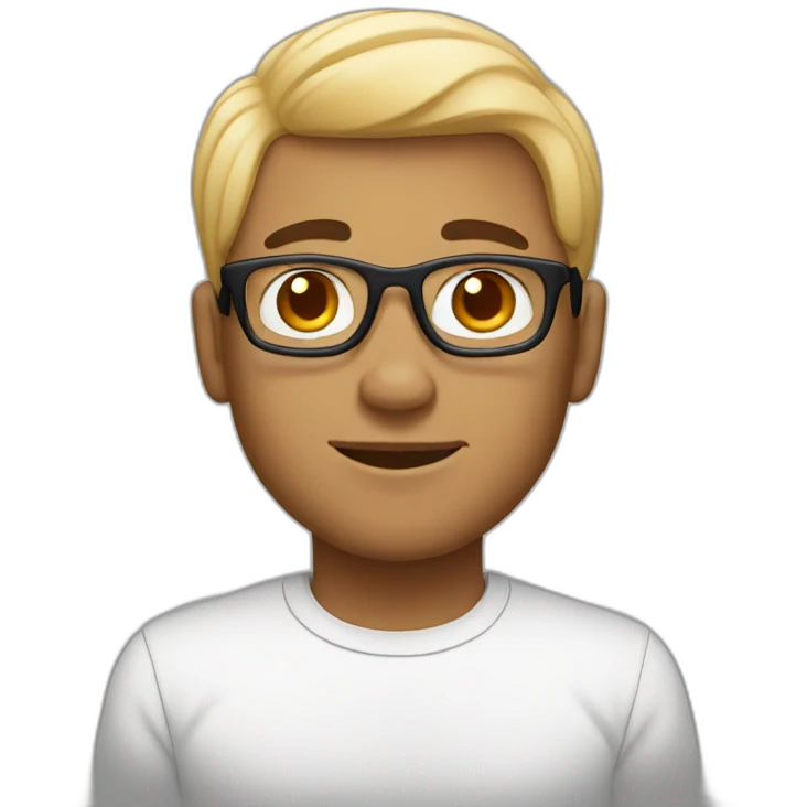Black white man with Maltese  emoji