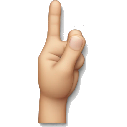 finger showing down  emoji