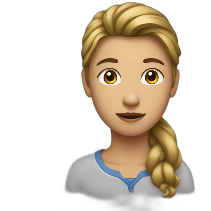 une fille sur un homme emoji