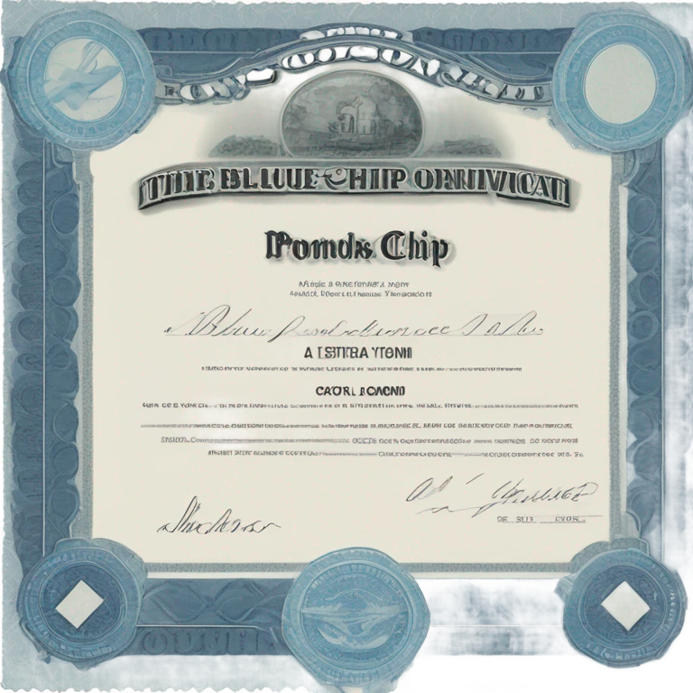 blue chip emoji