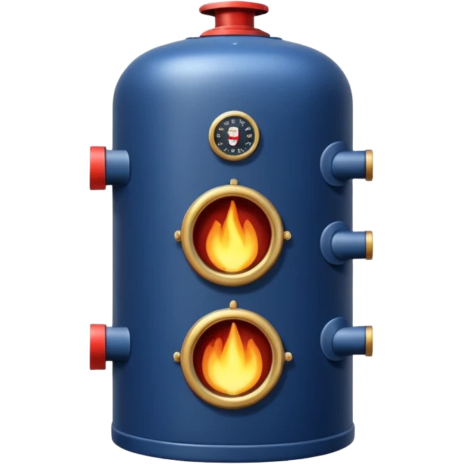 navy blue boiler modern detailed emoji