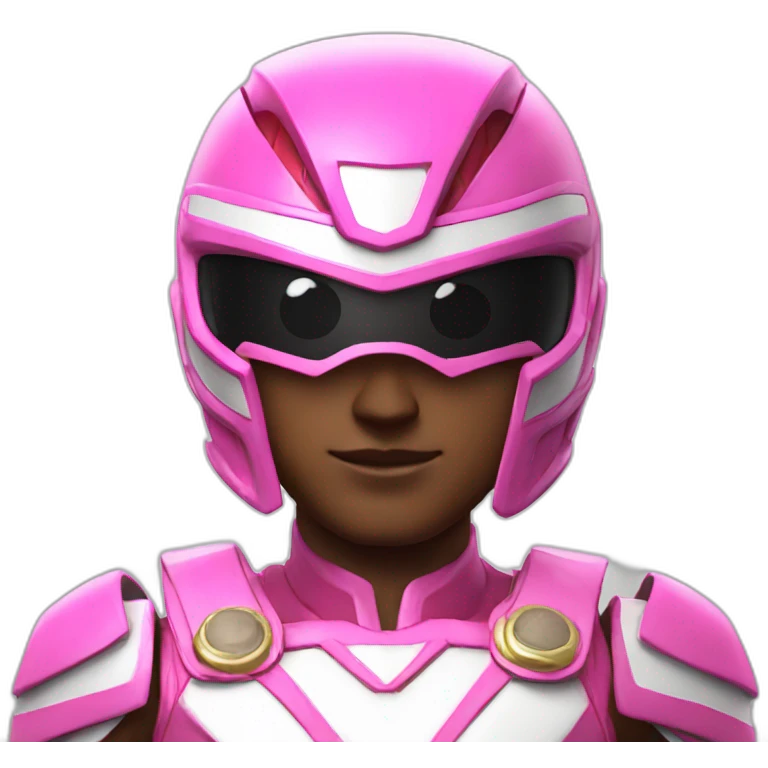 male pink power ranger emoji