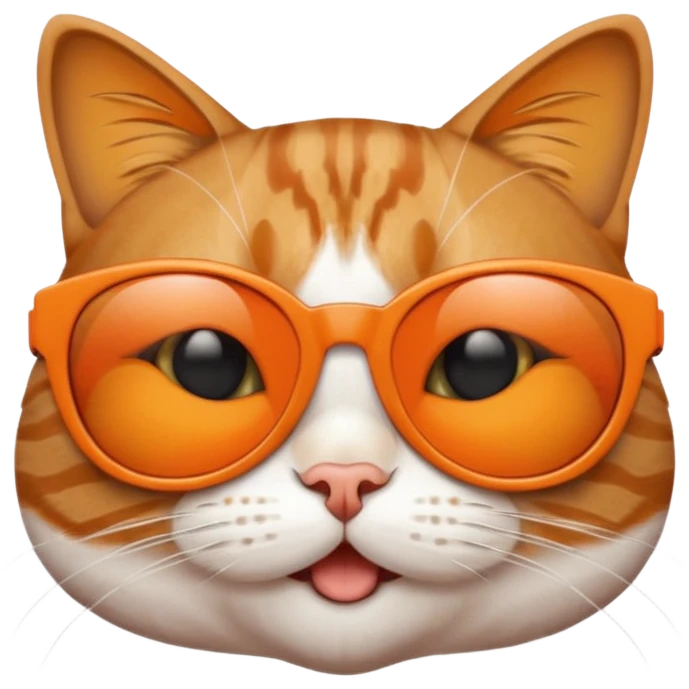Cat wearing sunglasses emoji