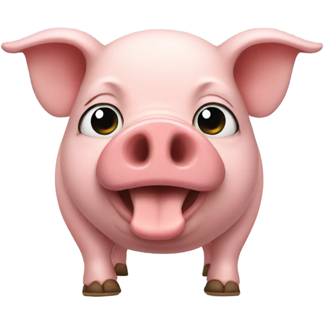 Pig wearing sandals emoji