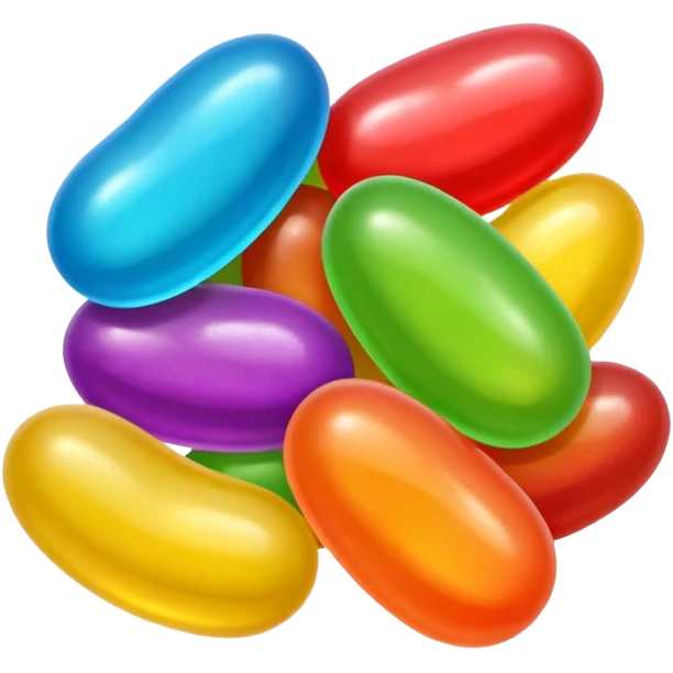 jelly bean candy emoji