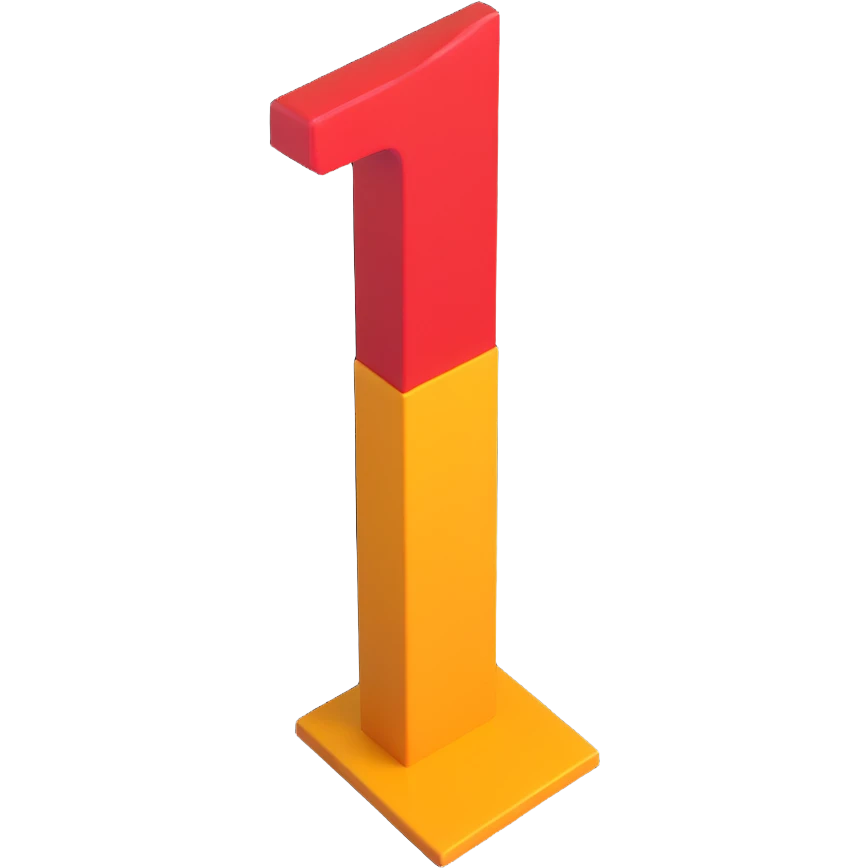 bold clear exclamation mark 3D emoji style emoji