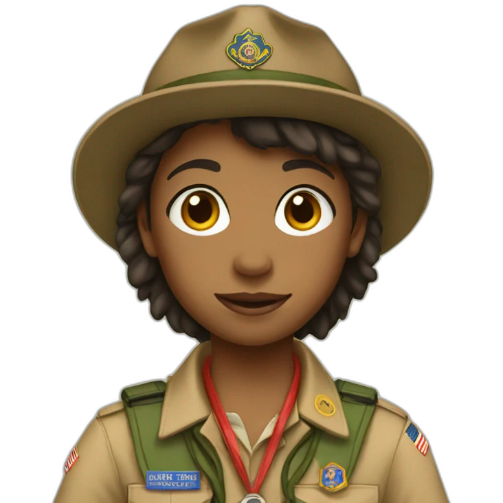 boy scout girl emoji