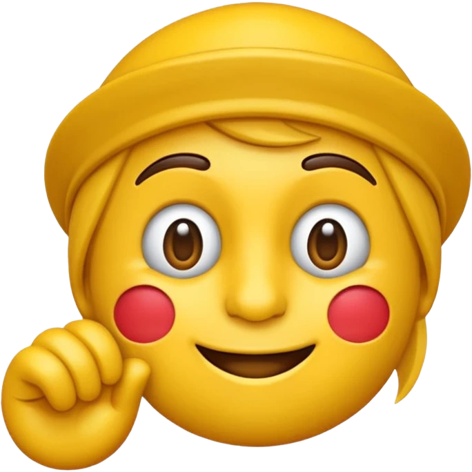 emoji che sorride con dito in bocca emoji