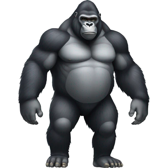 Silverback Gorilla Full Body emoji