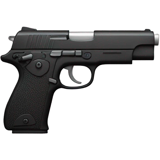 black gun emoji