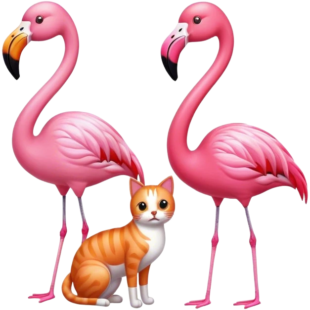 Dog cat flamingo  emoji