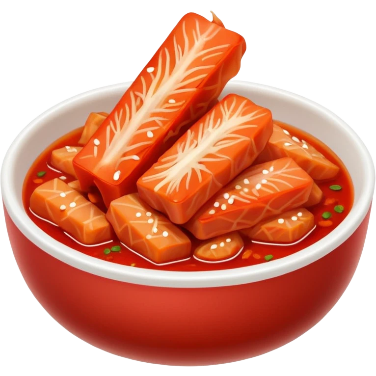 baechu kimchi in a bowl emoji