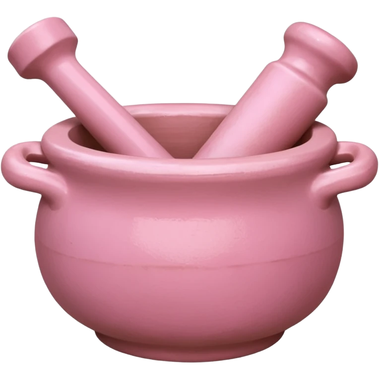Pink pestle and mortar emoji