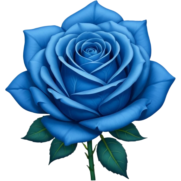 Blue rose emoji