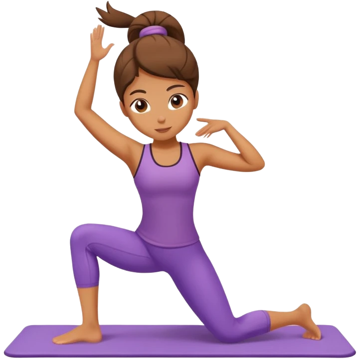  Girl doing pilates emoji