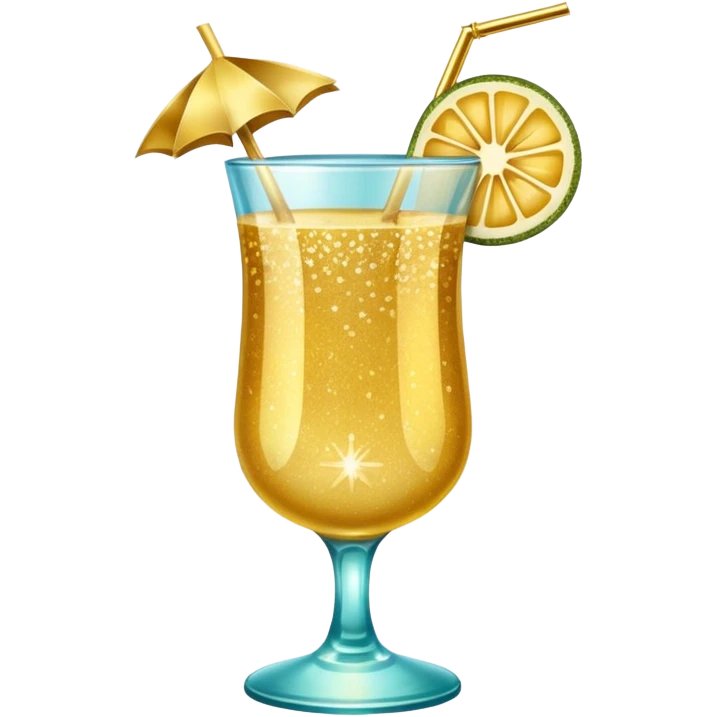 Royal Hawaiian Cocktail Glitter emoji