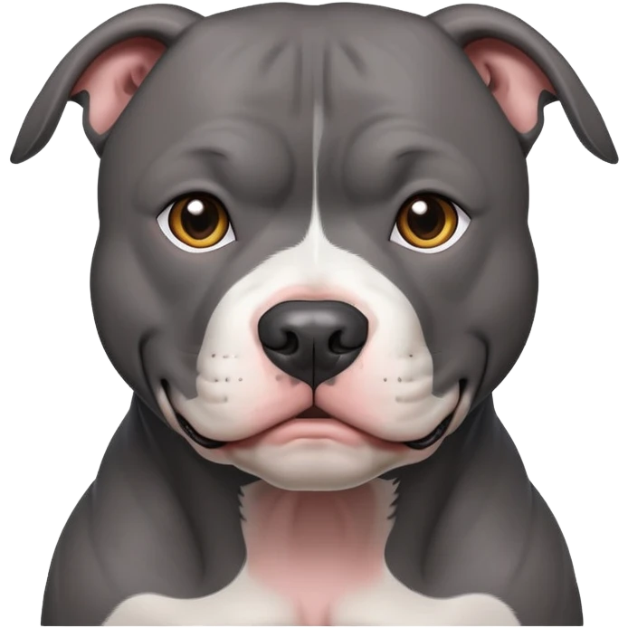 dark grey pitbull dog emoji