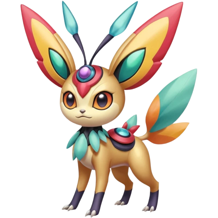 Meloetta-Victini-Genesect-Vikavolt-Venonat-fusion emoji