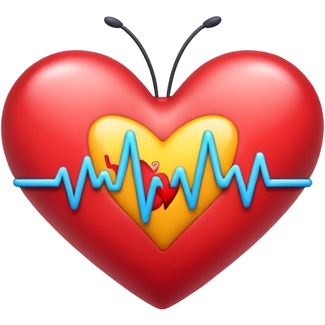 Emoji cœur avec battement et papillon  emoji