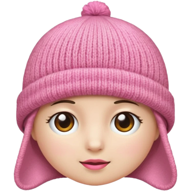 a pink hat emoji