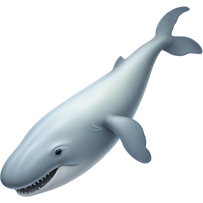 white whale , underside emoji