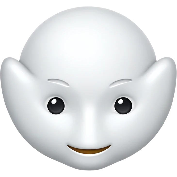 Gant blanc latex emoji