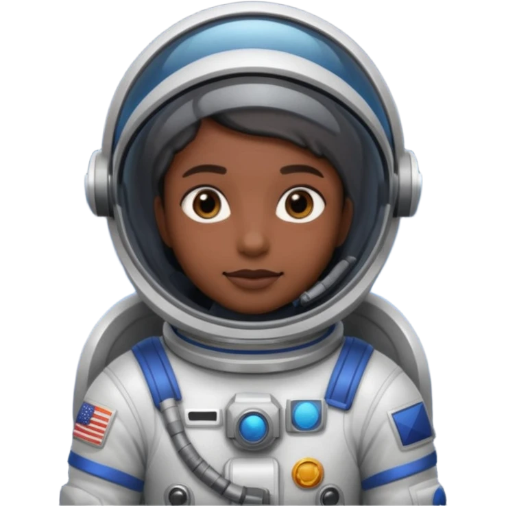 Space explorer, dark sci-fi style, cartoon emoji, no background emoji