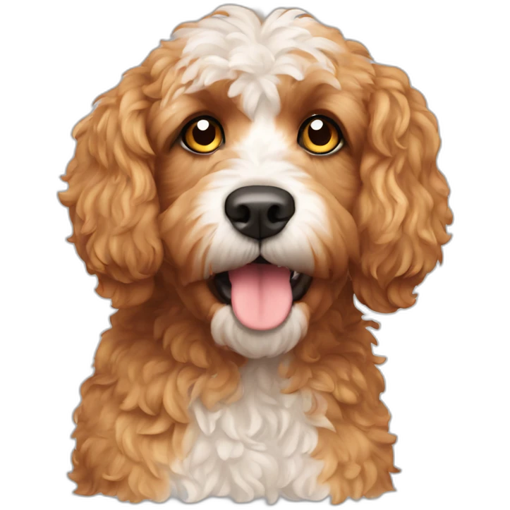 sweating cavoodle emoji