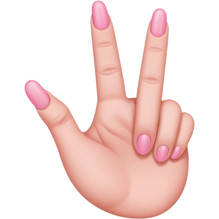 baby pink middle finger emoji