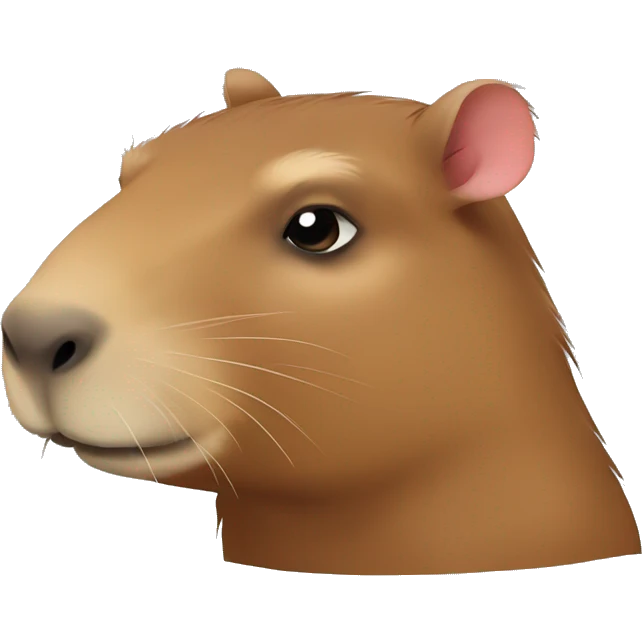 Capybara coquete emoji