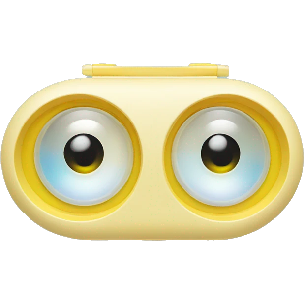 dual compartment contact lens case emoji