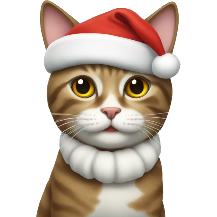 Christmas cat emoji