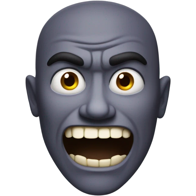 scary smile angry emoji